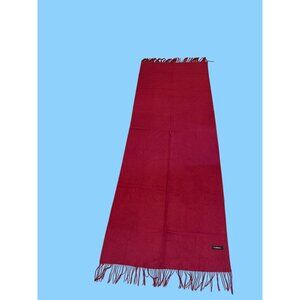 Vintage Cashmere Maroon Scarf Shawl Autumn Winter Wrap Hijab Warm Soft